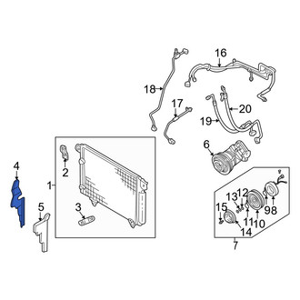 Mazda OE - Right A/C Condenser Seal