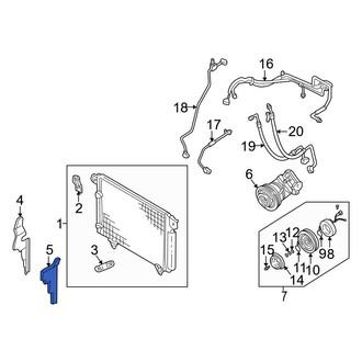 Mazda OE - Left A/C Condenser Seal
