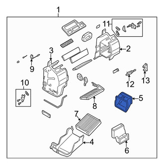 Mazda OE - Front Cabin Air Intake Duct