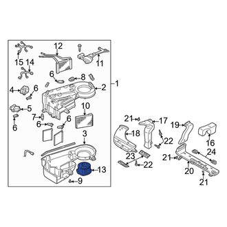 Mazda OE - Rear HVAC Blower Motor