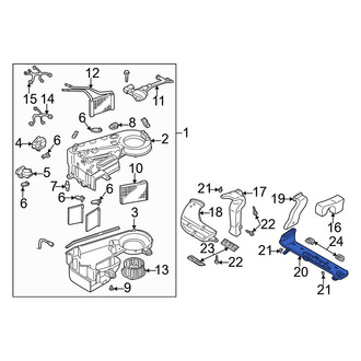 Mazda OE - Left Outer Instrument Panel Air Duct