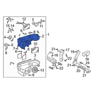 Mazda OE - Rear Upper HVAC Unit Case