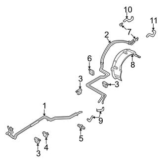 Mazda OE - Air Conditioner & Heater - Evaporator & Heater Components (Rear Heater Lines)