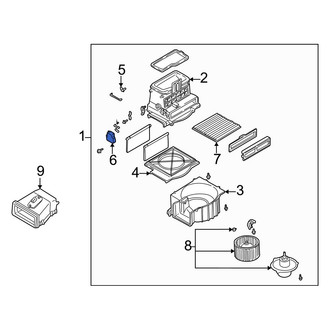 Mazda OE - Front HVAC Air Adjustment Control Motor