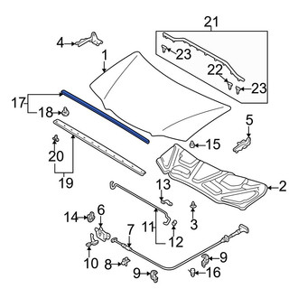 Mazda OE - Hood Seal
