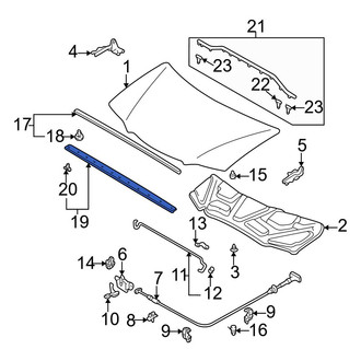 Mazda OE - Front Hood Seal