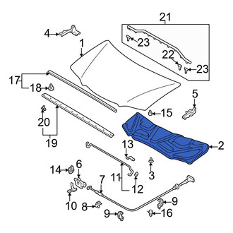 Mazda OE - Hood Insulation Pad