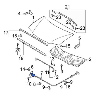 Mazda OE - Front Hood Latch