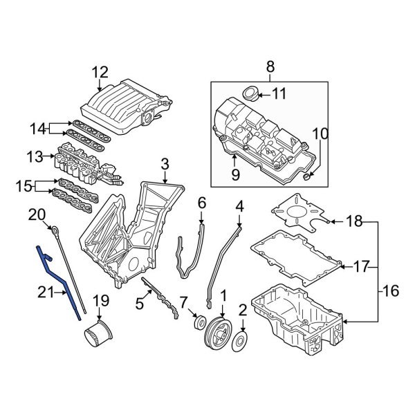 Engine Oil Dipstick Tube