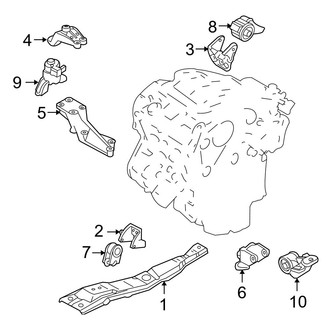 Mazda OE - Engine / Transaxle - Engine & Transmission Mounting (2.5L)