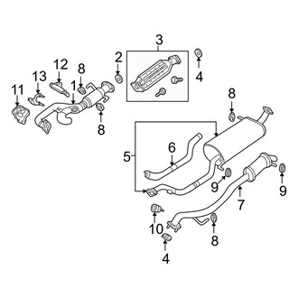 Mazda OE - Exhaust System - Exhaust Components