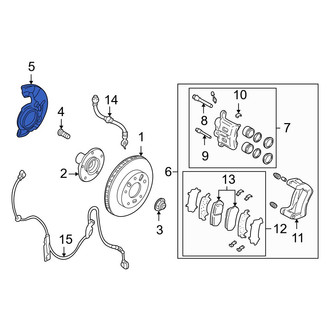 Mazda OE - Front Left Brake Dust Shield