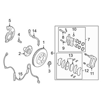 Mazda OE - Front Suspension - Brake Components