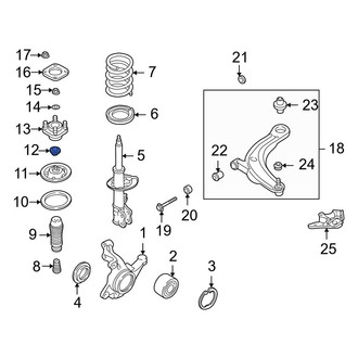 Mazda OE - Front Suspension Strut Mount