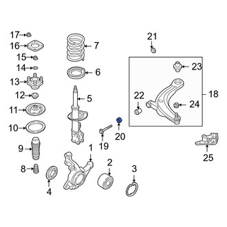 Mazda OE - Front Rearward Suspension Control Arm Bushing
