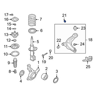 Mazda OE - Front Rearward Suspension Control Arm Bushing