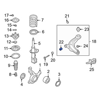 Mazda OE - Front Rearward Suspension Control Arm Bushing