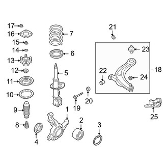 Mazda OE - Front Suspension - Suspension Components