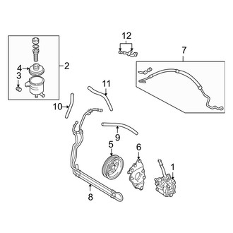Mazda OE - Steering Gear & Linkage - Pump & Hoses