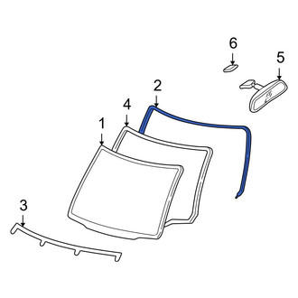 Mazda OE - Front Windshield Molding