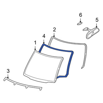 Mazda OE - Windshield Seal