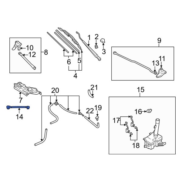 Windshield Wiper Linkage