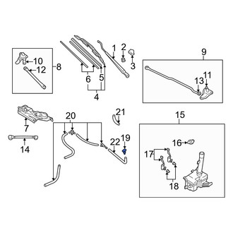 Mazda OE - Front Left Windshield Washer Nozzle