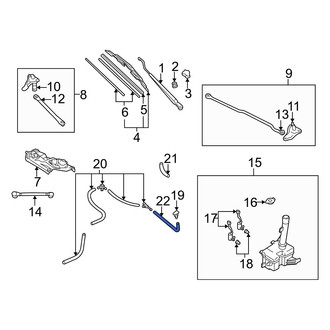 Mazda OE - Front Left Windshield Washer Hose