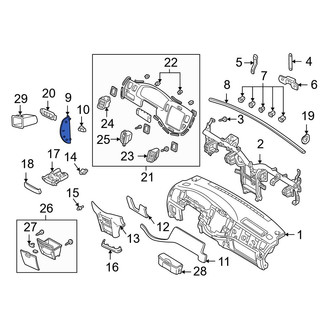 Mazda OE - Left Instrument Panel Side Cover