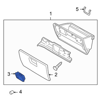 Mazda OE - Front Glove Box Latch