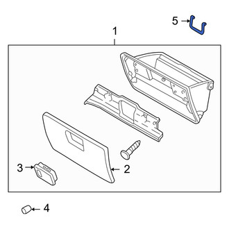 Mazda OE - Front Glove Box Door Striker