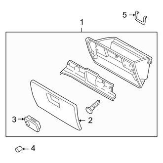 Mazda OE - Instrument Panel - Glove Box