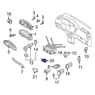 Mazda OE - Rear HVAC Temperature Control Panel