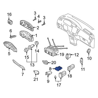 Mazda OE - Hazard Warning Switch