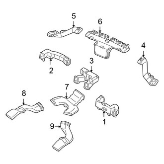Mazda OE - Instrument Panel - Ducts