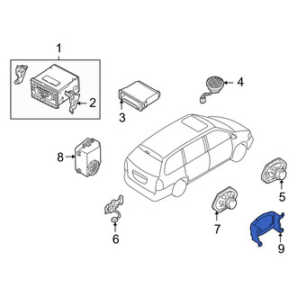 Mazda OE - Rear Left Radio Speaker Bracket
