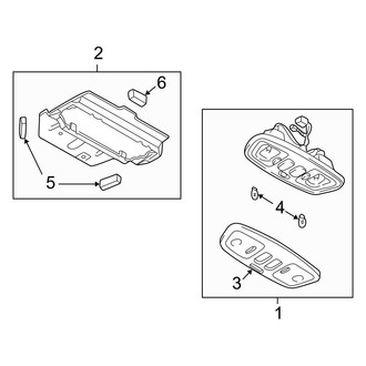 Mazda OE - Overhead Console (W/O Holder, With Sunroof)