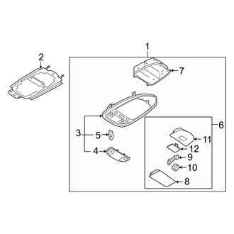 Mazda OE - Overhead Console (W/O Sunroof)