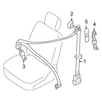 Mazda OE - Restraint Systems - Front Seat Belts