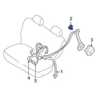 Mazda OE - Rear Seat Belt Anchor Plate Cover