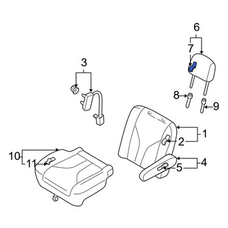 Mazda OE - Front Headrest Cover