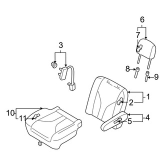 Mazda OE - Seats & Tracks - Front Seat Components