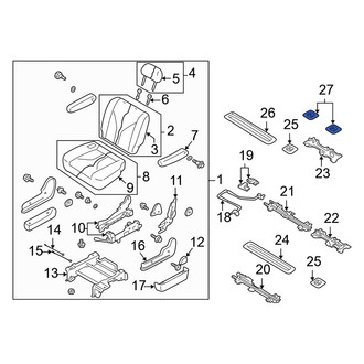 Mazda OE - Seat Track Cover