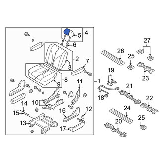 Mazda OE - Front Headrest