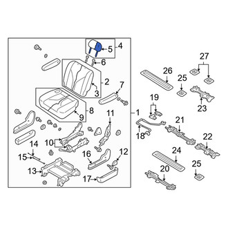 Mazda OE - Front Headrest Cover