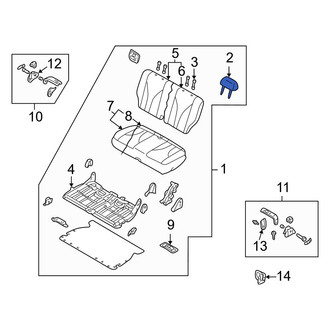 Mazda OE - Rear Headrest