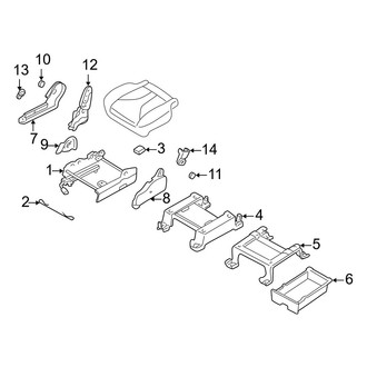 Mazda OE - Seats & Tracks - Tracks & Components (Passenger Seat)