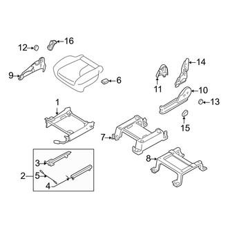 Mazda OE - Seats & Tracks - Tracks & Components (Driver Seat, W/O Power Seat)