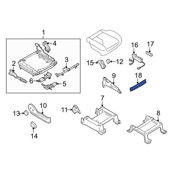 Seat Back Recliner Adjustment Mechanism Cover