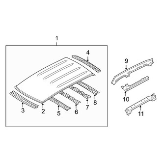 Mazda OE - Roof & Components (W/O Sunroof)